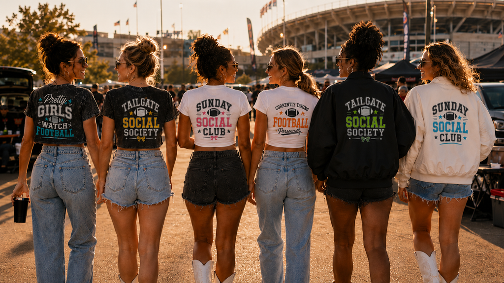 Currently Taking Football Personally Faded Crop Tee DB