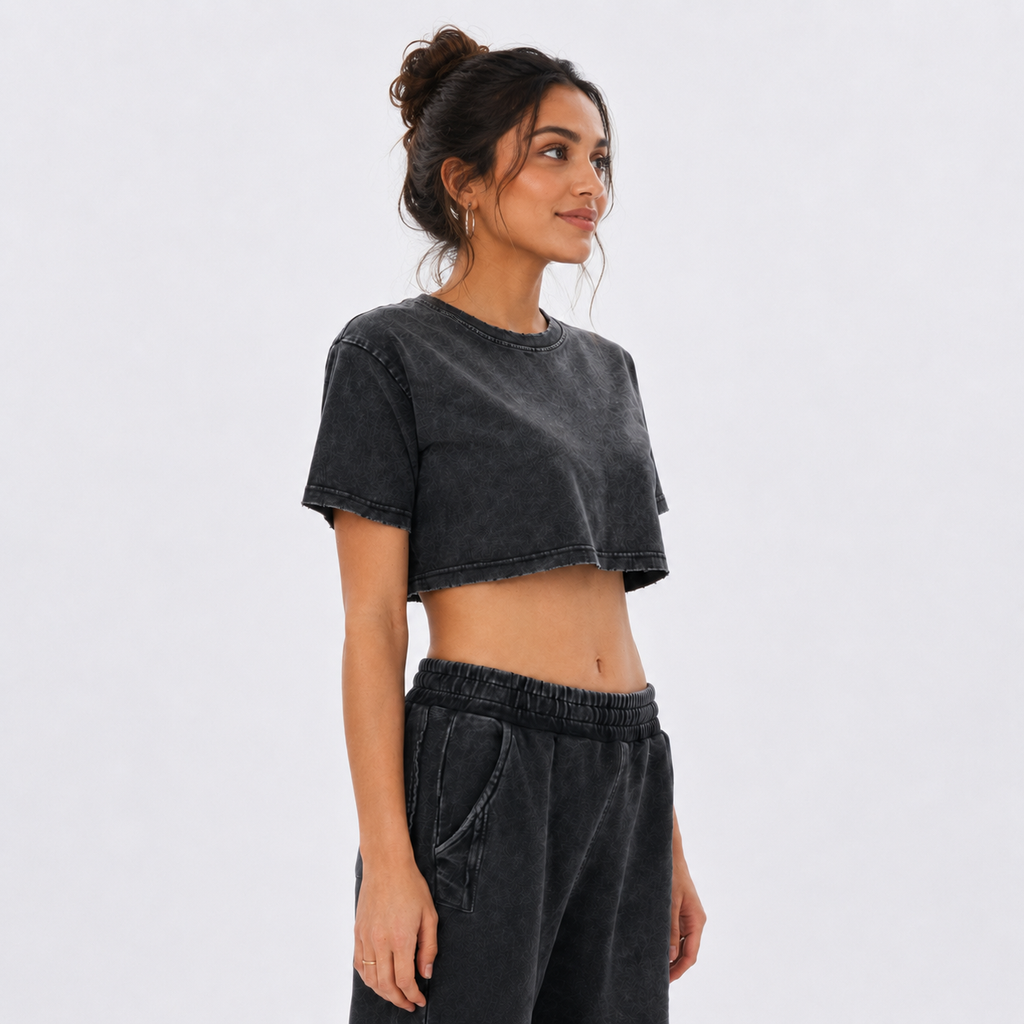 Currently Taking Football Personally Faded Crop Tee BB