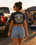 Currently Taking Football Personally Faded Crop Tee O