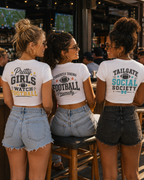 Currently Taking Football Personally Crop Tee RD