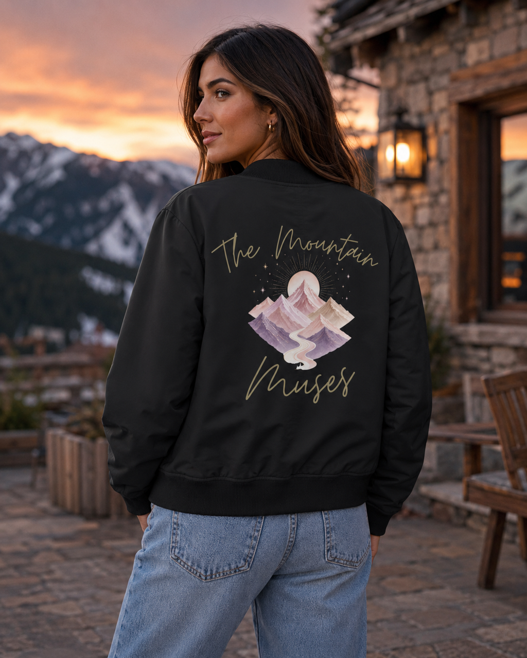 Mountain Muses Bomber Jacket P&P